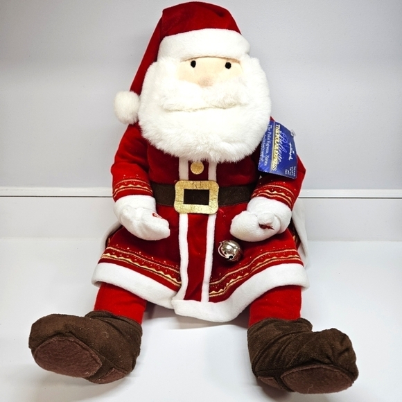 NEW VINTAGE Hallmark The Polar Express Plush Talking Santa Claus with Bell - Picture 1 of 6